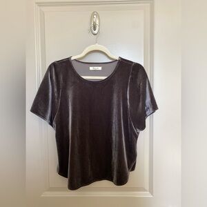Madewell Velvet Brown Blouse